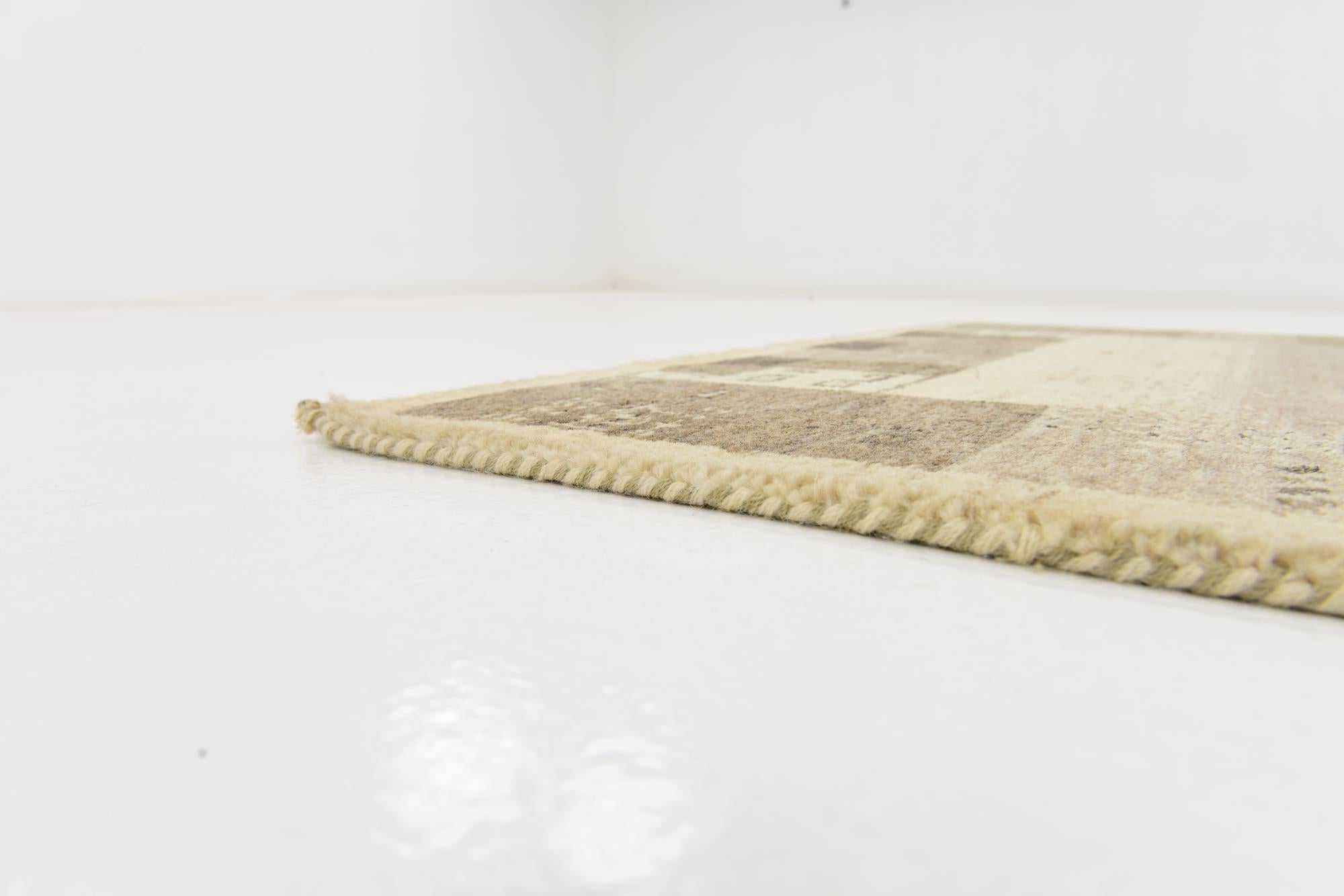 3' x 4' 2 Hand Knotted Kashkuli Gabbeh Wool Rug