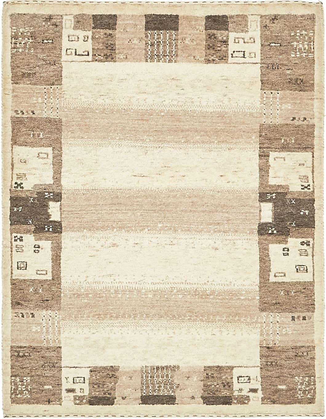 3' x 4' 2 Hand Knotted Kashkuli Gabbeh Wool Rug