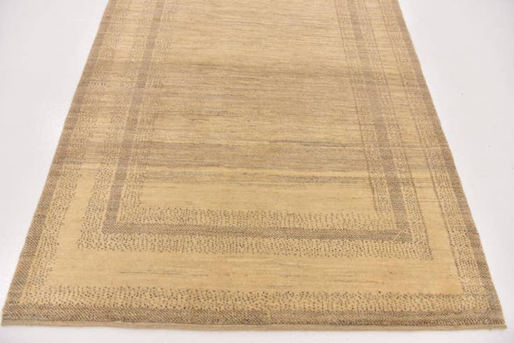 Detail image of 4' 3 x 5' 9 Hand Knotted Kashkuli Gabbeh Oriental Wool Rug