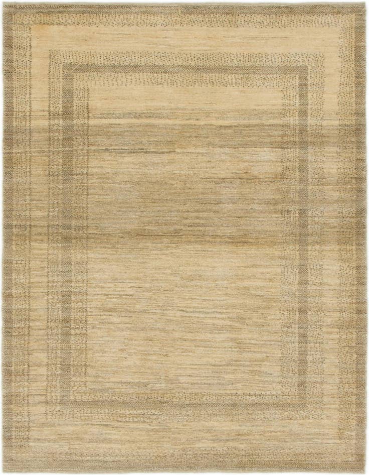Detail image of 4' 3 x 5' 9 Hand Knotted Kashkuli Gabbeh Oriental Wool Rug