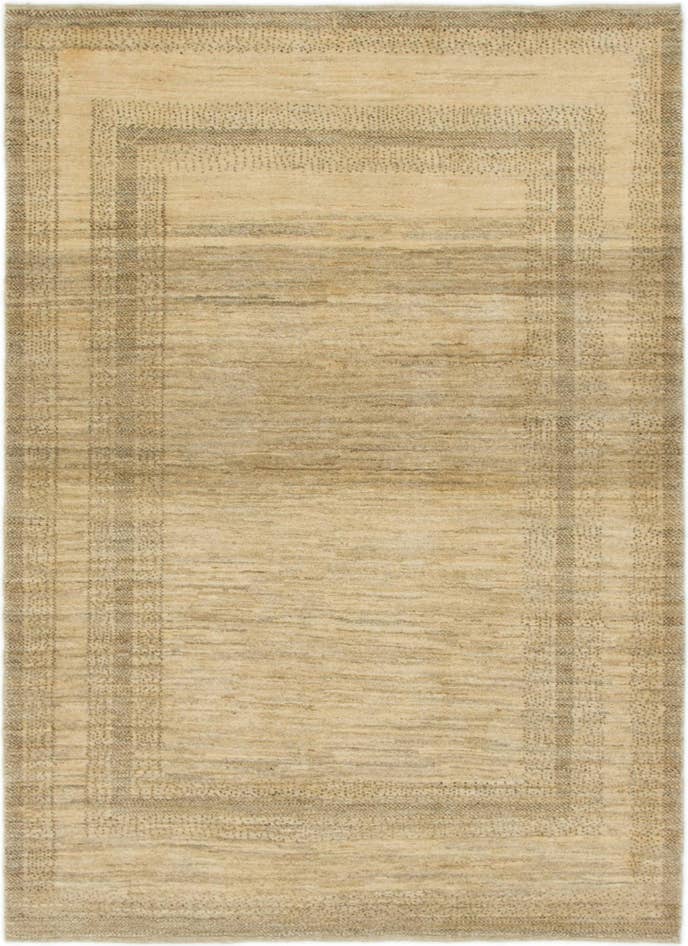 Detail image of 4' 3 x 5' 9 Hand Knotted Kashkuli Gabbeh Oriental Wool Rug