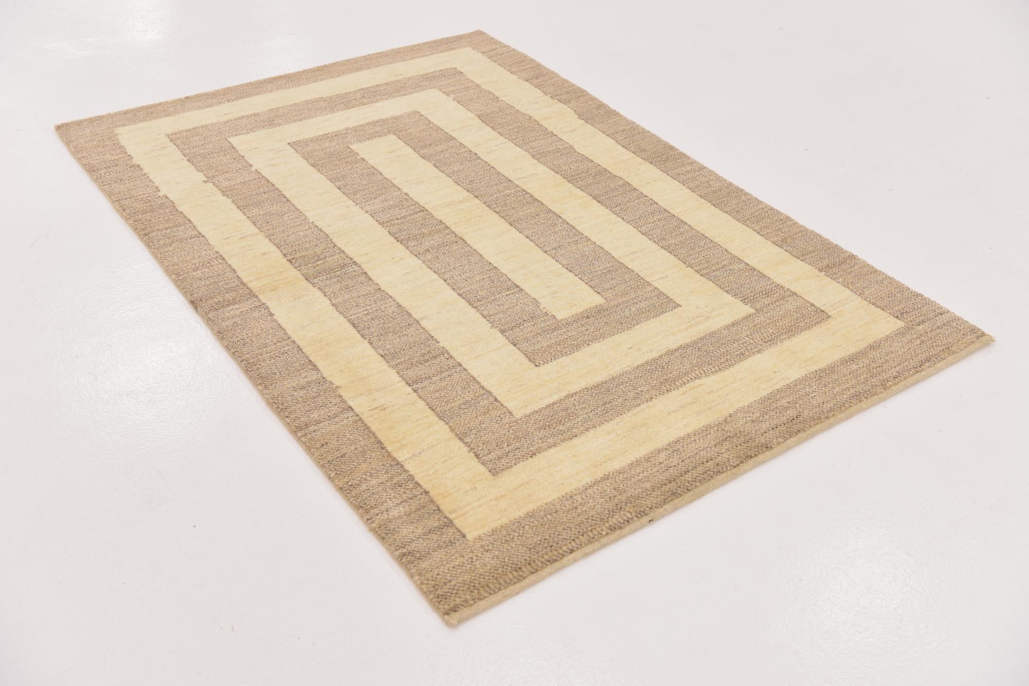 4' x 5' 9 Hand Knotted Kashkuli Gabbeh Oriental Wool Rug