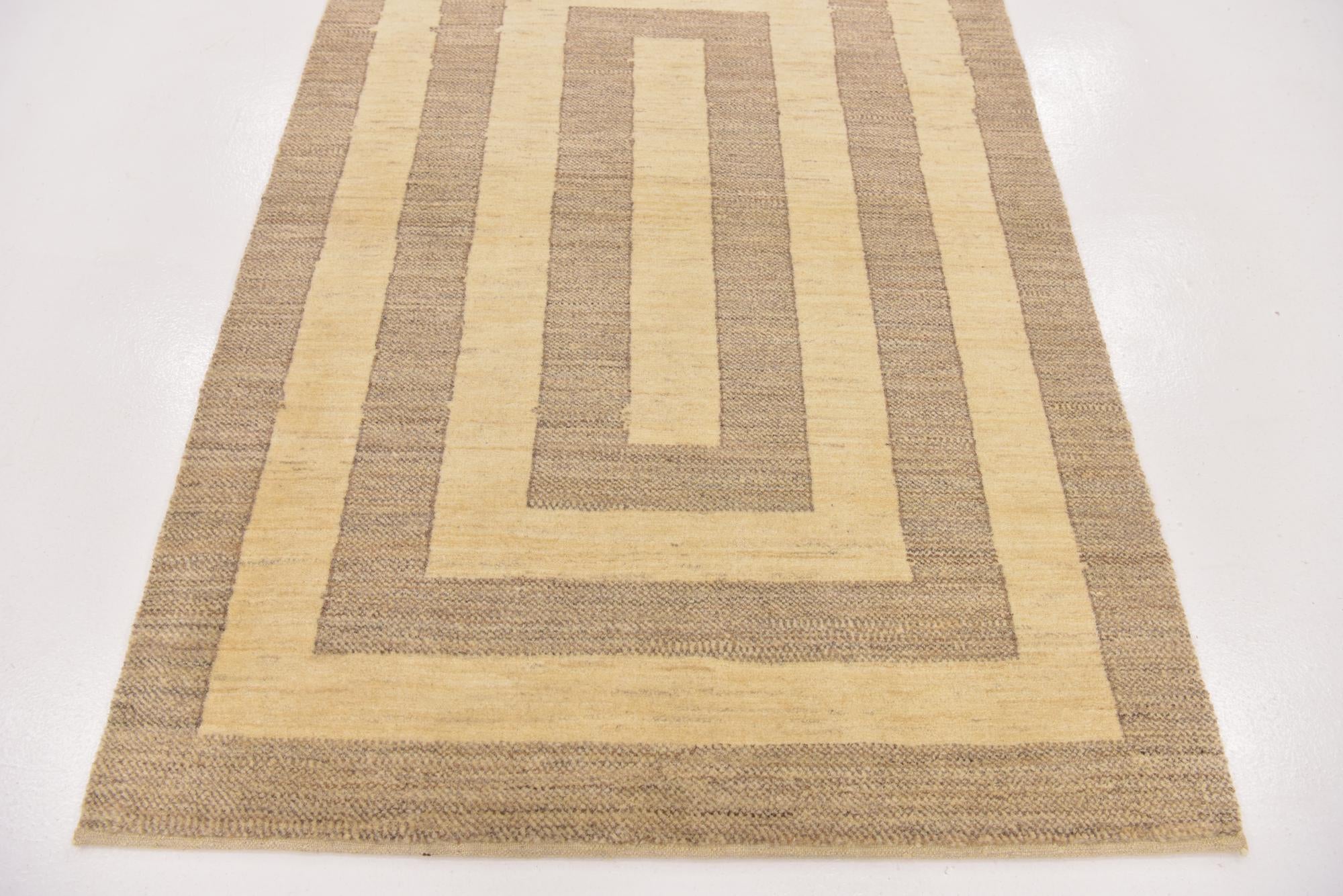 4' x 5' 9 Hand Knotted Kashkuli Gabbeh Oriental Wool Rug