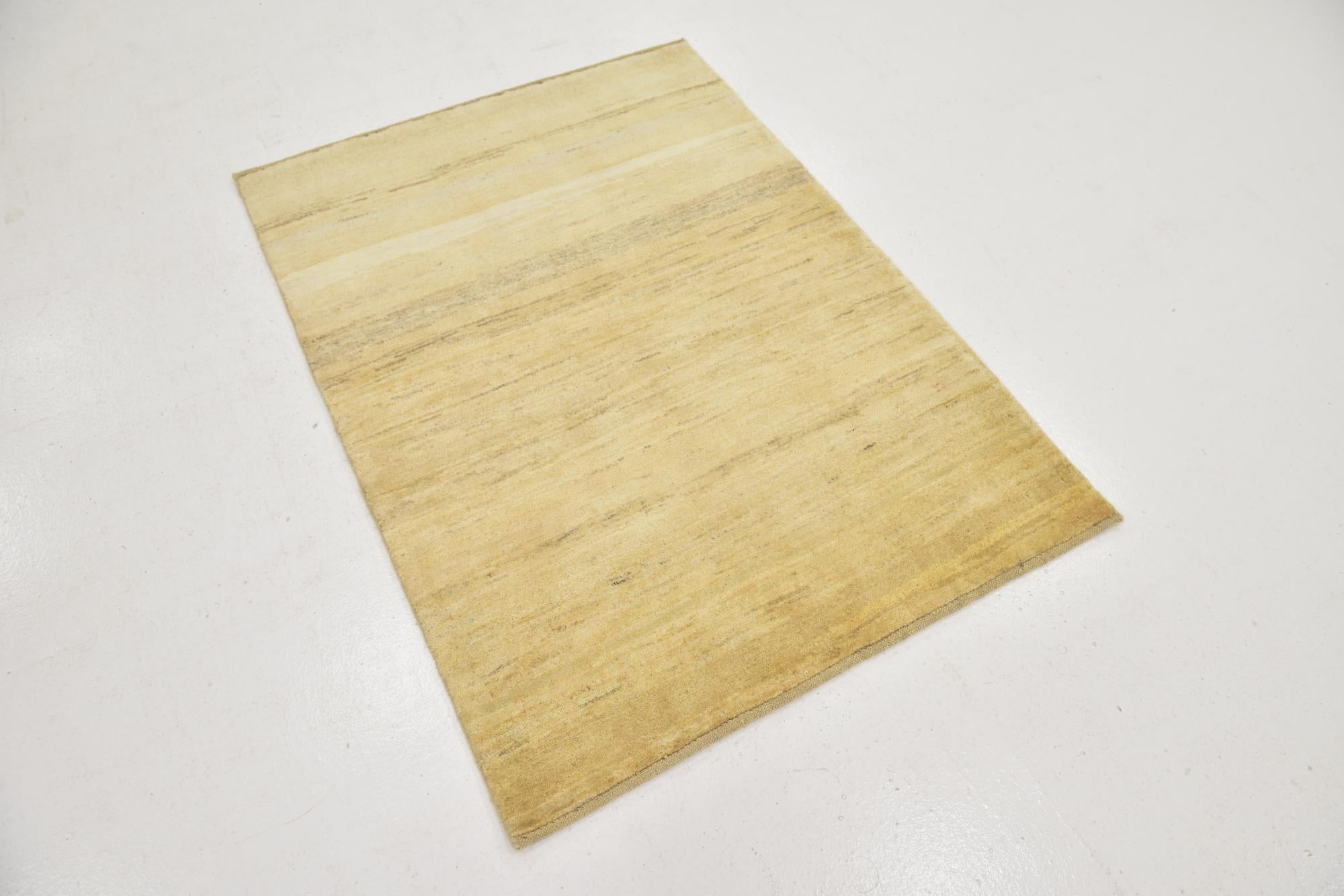 3' 4 x 4' 8 Hand Knotted Kashkuli Gabbeh Wool Rug