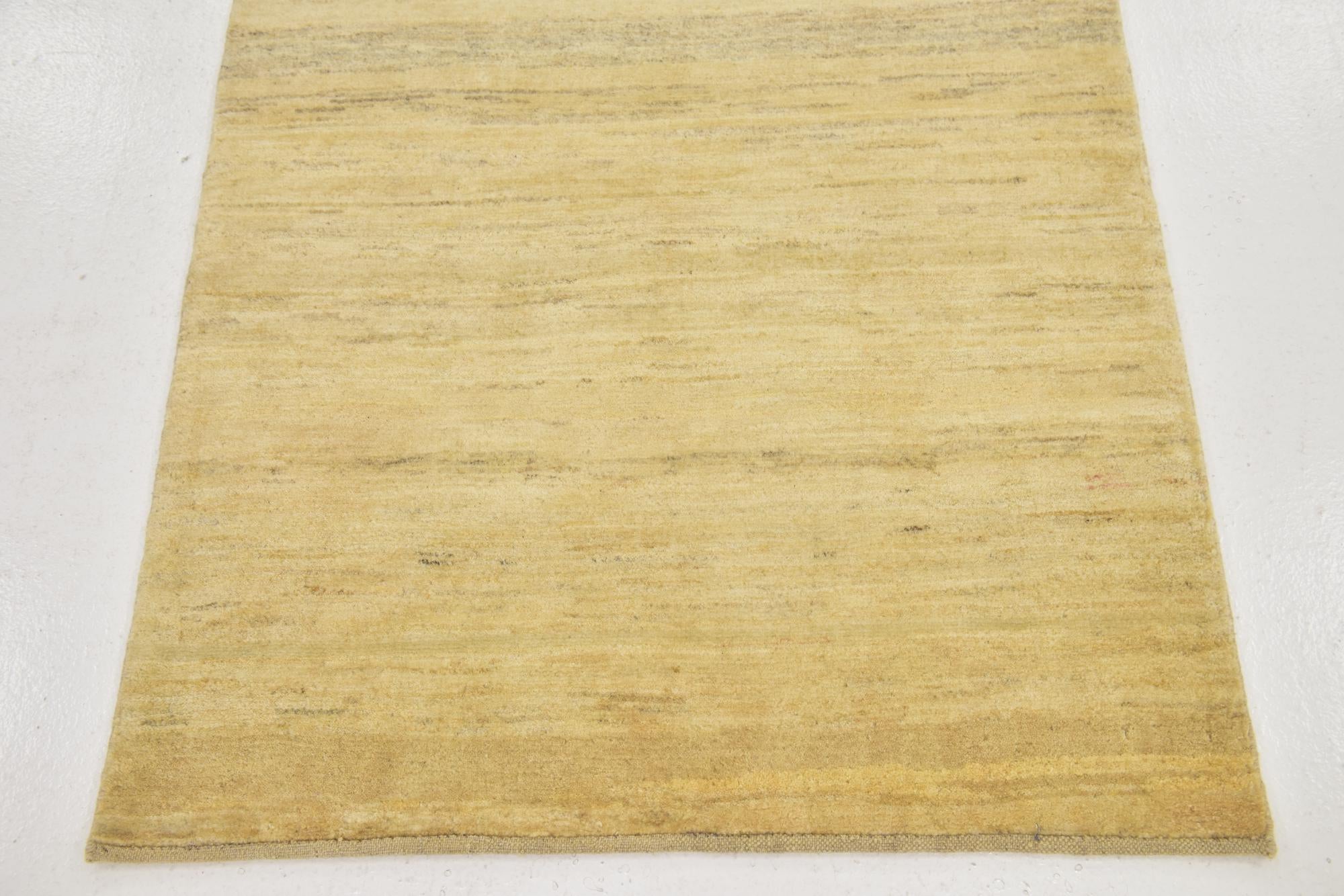 3' 4 x 4' 8 Hand Knotted Kashkuli Gabbeh Wool Rug