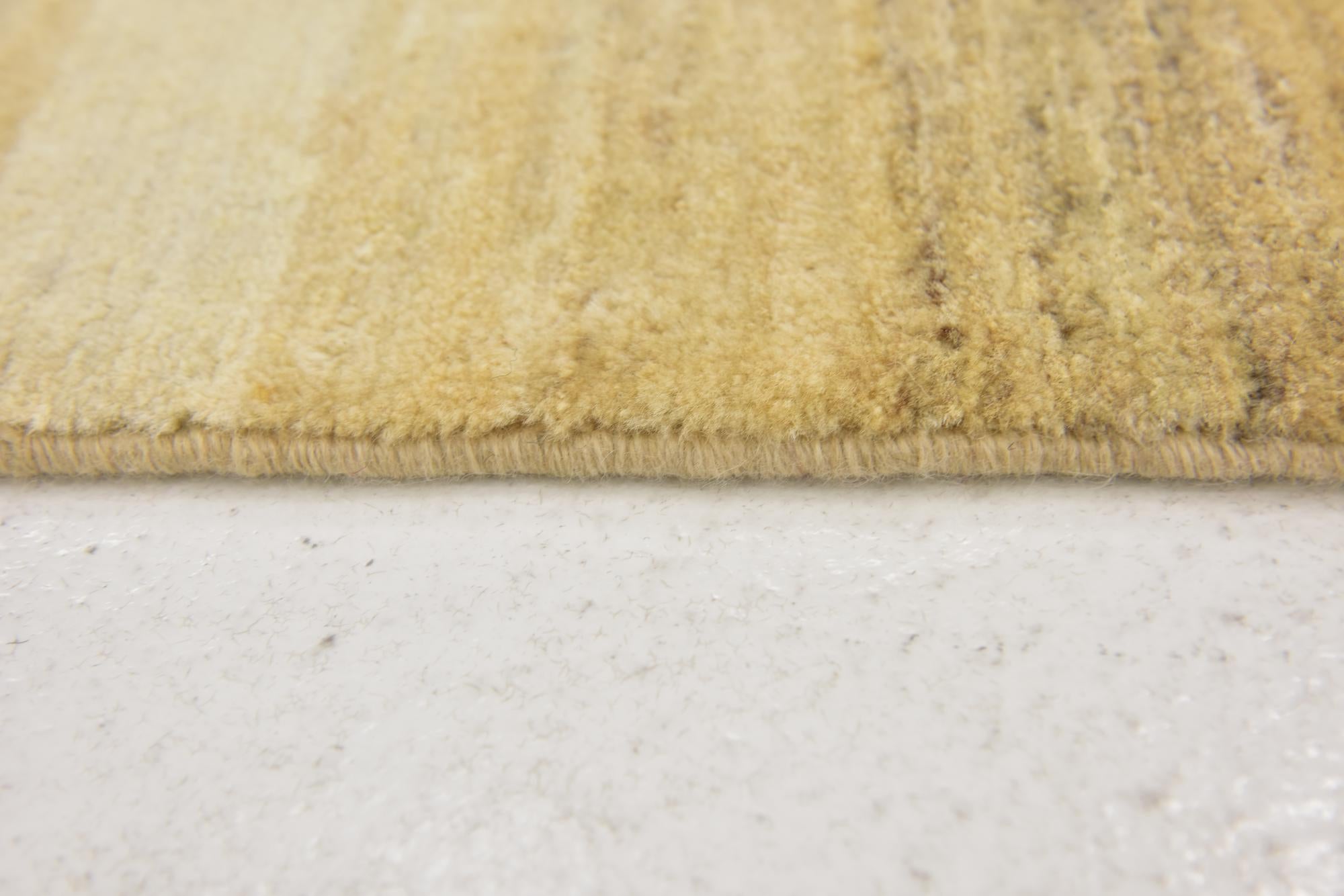 3' 4 x 4' 8 Hand Knotted Kashkuli Gabbeh Wool Rug