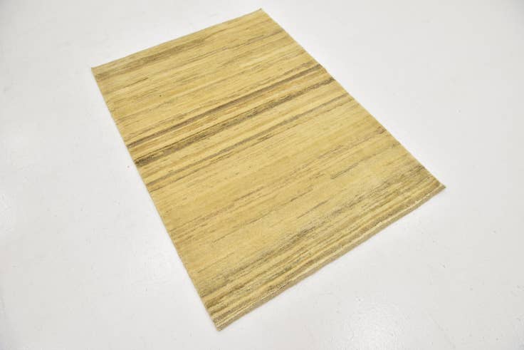 Detail image of 3' 5 x 4' 10 Hand Knotted Kashkuli Gabbeh Wool Rug