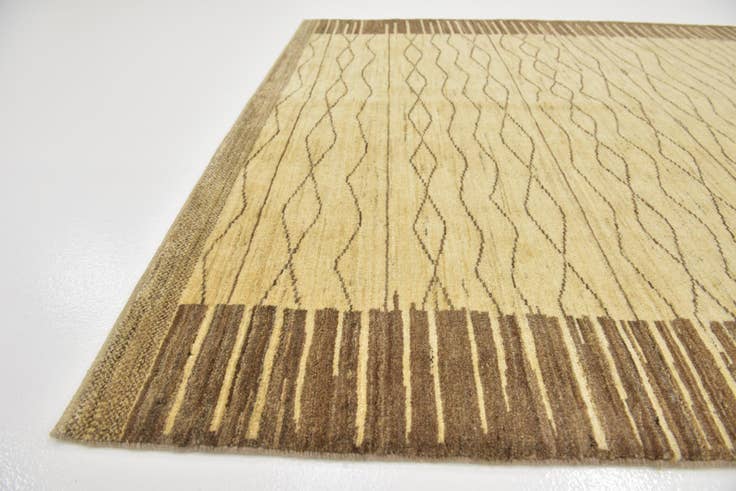 Detail image of 5' 8 x 7' 8 Hand Knotted Kashkuli Gabbeh Wool Rug