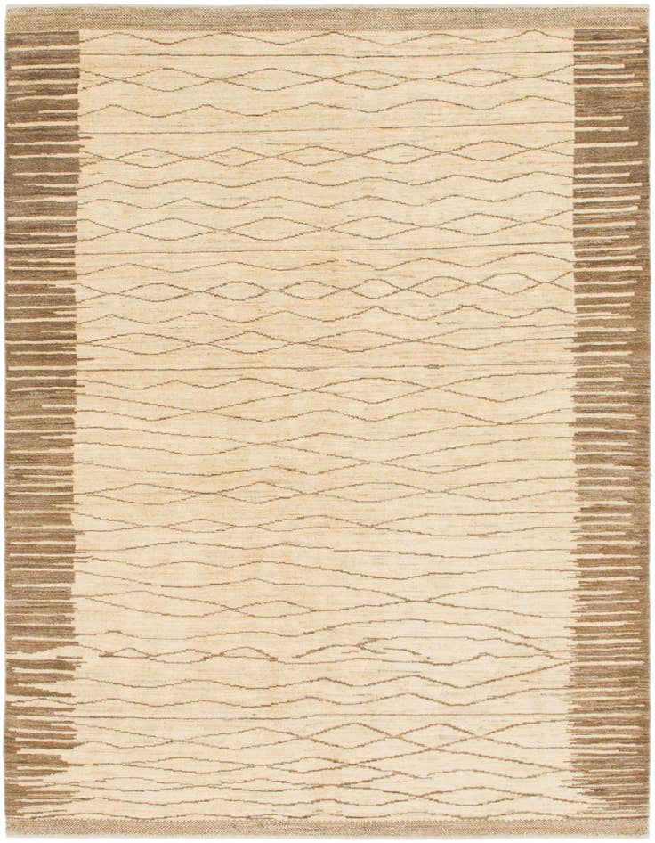 Detail image of 5' 8 x 7' 8 Hand Knotted Kashkuli Gabbeh Wool Rug
