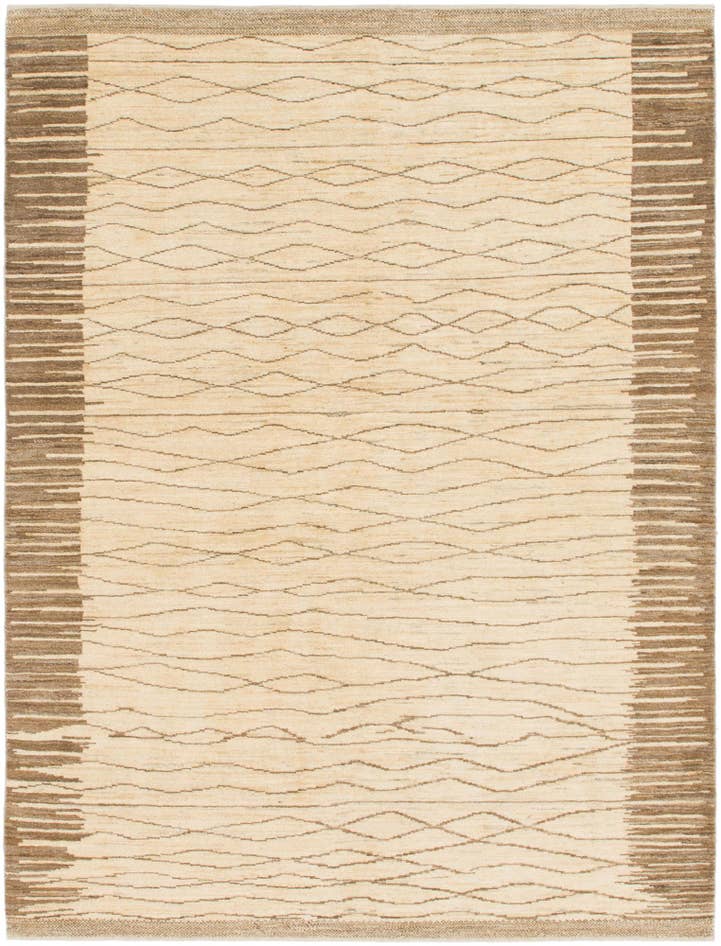 Detail image of 5' 8 x 7' 8 Hand Knotted Kashkuli Gabbeh Wool Rug