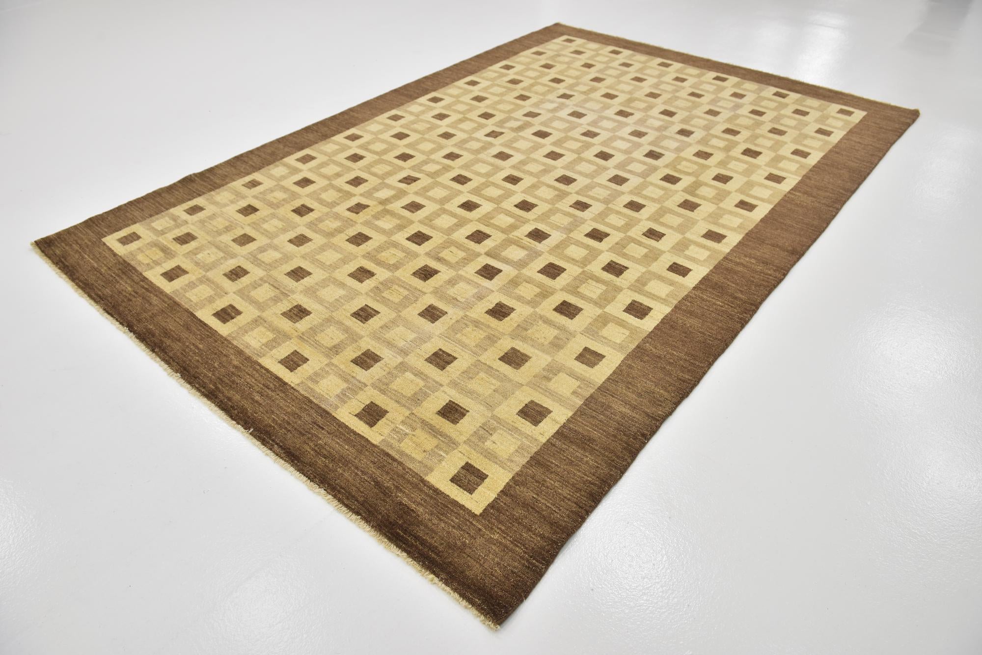 6' 7 x 9' 10 Hand Knotted Kashkuli Gabbeh Wool Rug