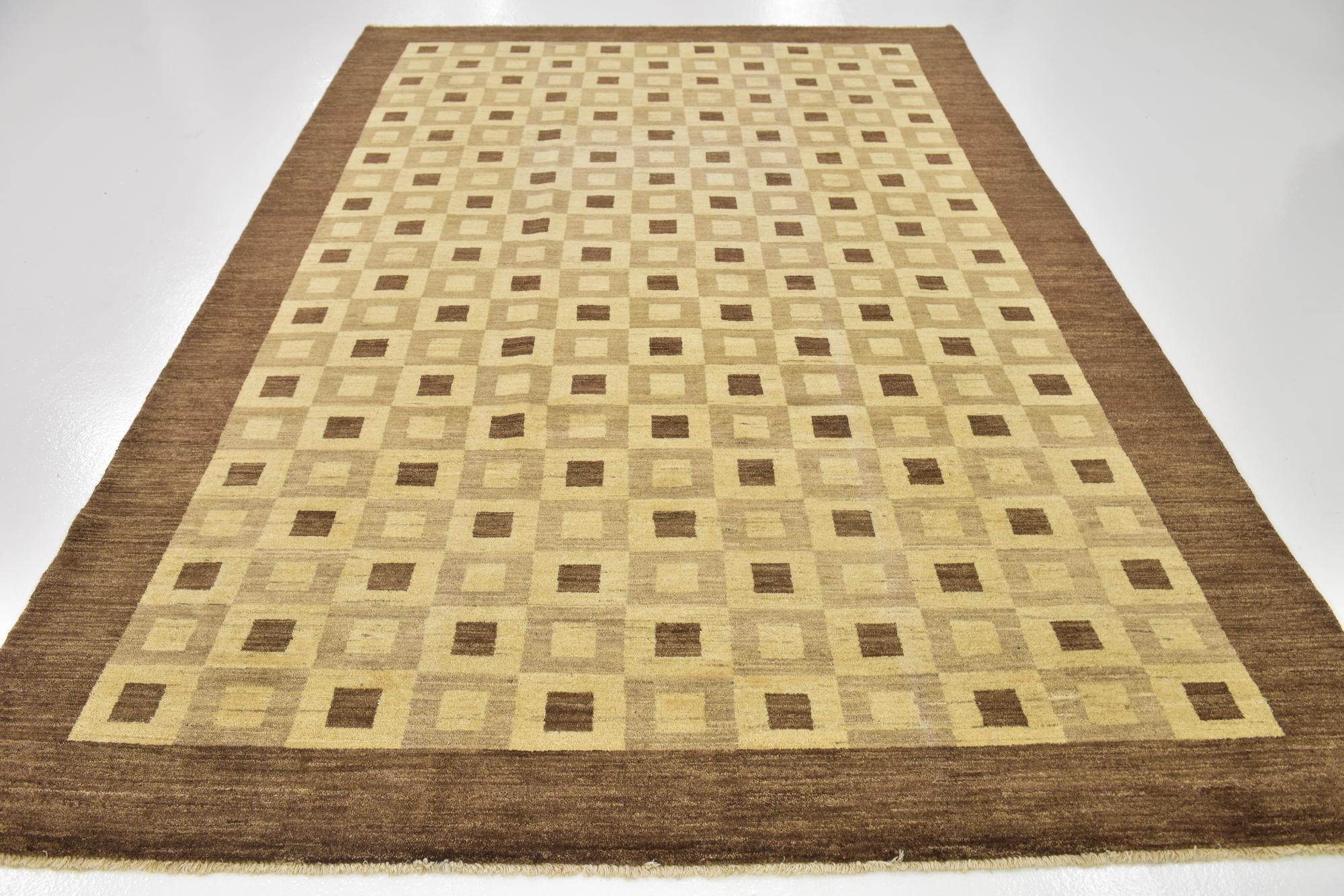 6' 7 x 9' 10 Hand Knotted Kashkuli Gabbeh Wool Rug