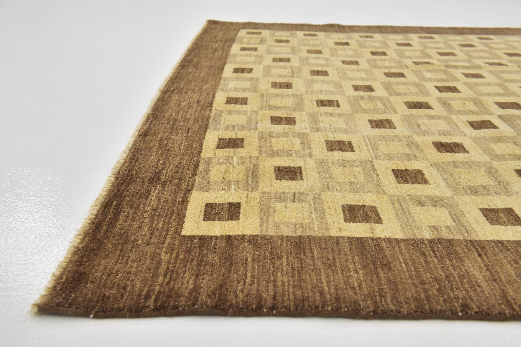 6' 7 x 9' 10 Hand Knotted Kashkuli Gabbeh Wool Rug