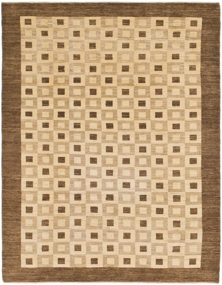 Detail image of 6' 7 x 9' 10 Hand Knotted Kashkuli Gabbeh Wool Rug