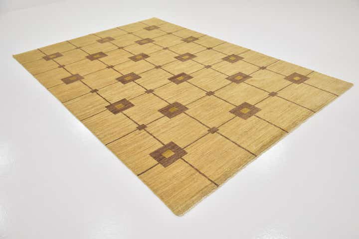 6' 7 x 9' 5 Hand Knotted Kashkuli Gabbeh Wool Rug