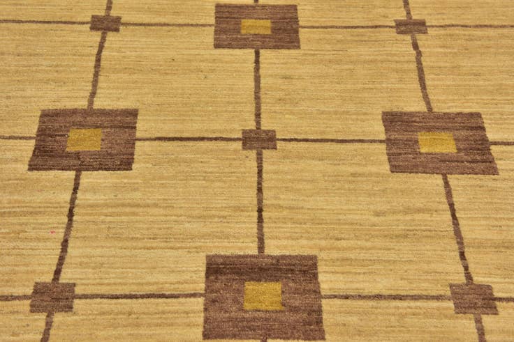 Detail image of 6' 7 x 9' 5 Hand Knotted Kashkuli Gabbeh Wool Rug