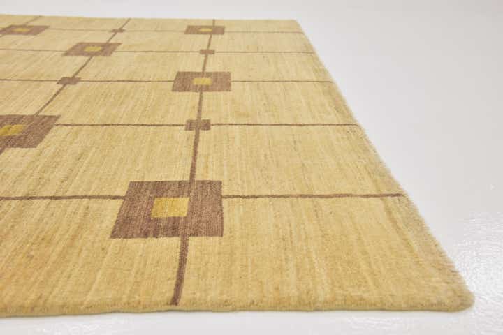 6' 7 x 9' 5 Hand Knotted Kashkuli Gabbeh Wool Rug