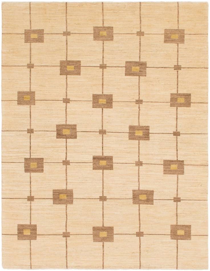 Detail image of 6' 7 x 9' 5 Hand Knotted Kashkuli Gabbeh Wool Rug