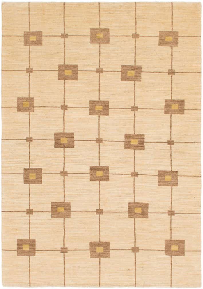6' 7 x 9' 5 Hand Knotted Kashkuli Gabbeh Wool Rug