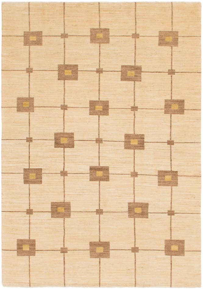 Detail image of 6' 7 x 9' 5 Hand Knotted Kashkuli Gabbeh Wool Rug