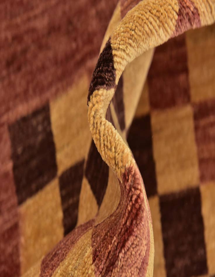 Detail image of 6' 8 x 9' 9  Hand Knotted Kashkuli Gabbeh Wool Rug