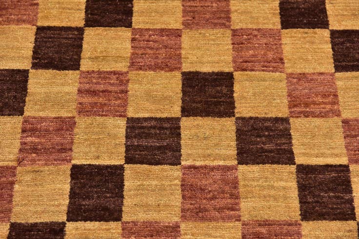 Detail image of 6' 8 x 9' 9 Hand Knotted Kashkuli Gabbeh Wool Rug