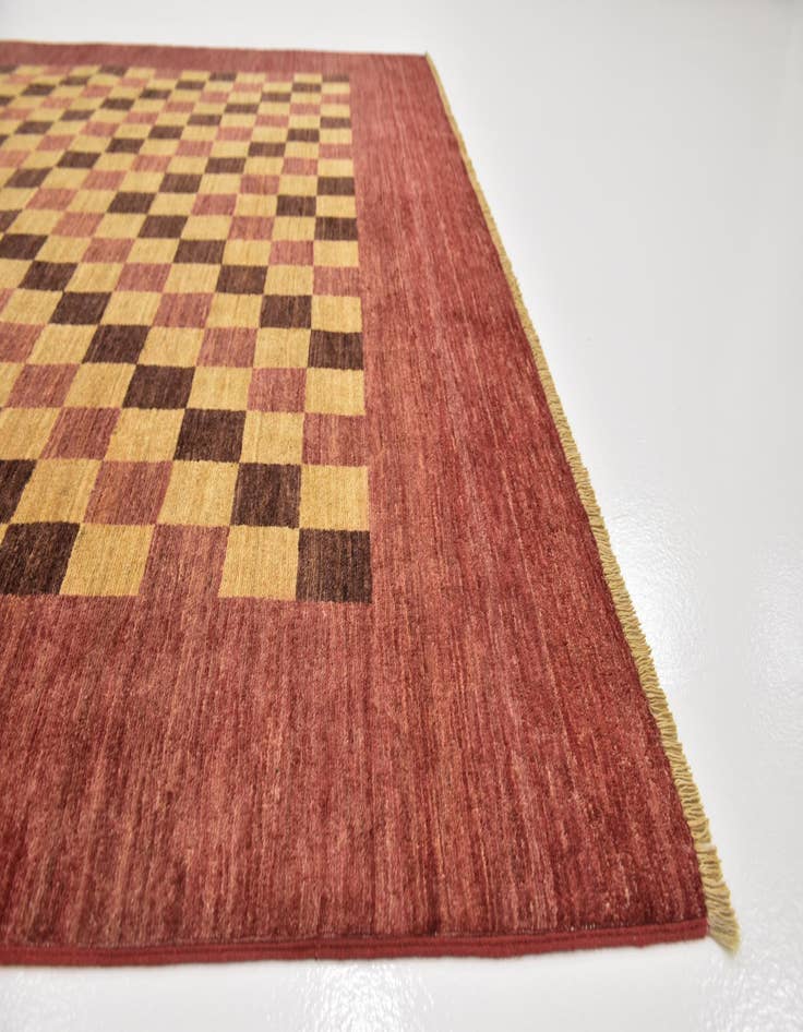 Detail image of 6' 8 x 9' 9  Hand Knotted Kashkuli Gabbeh Wool Rug