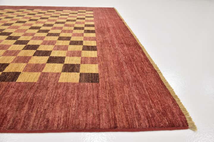 6' 8 x 9' 9 Hand Knotted Kashkuli Gabbeh Wool Rug