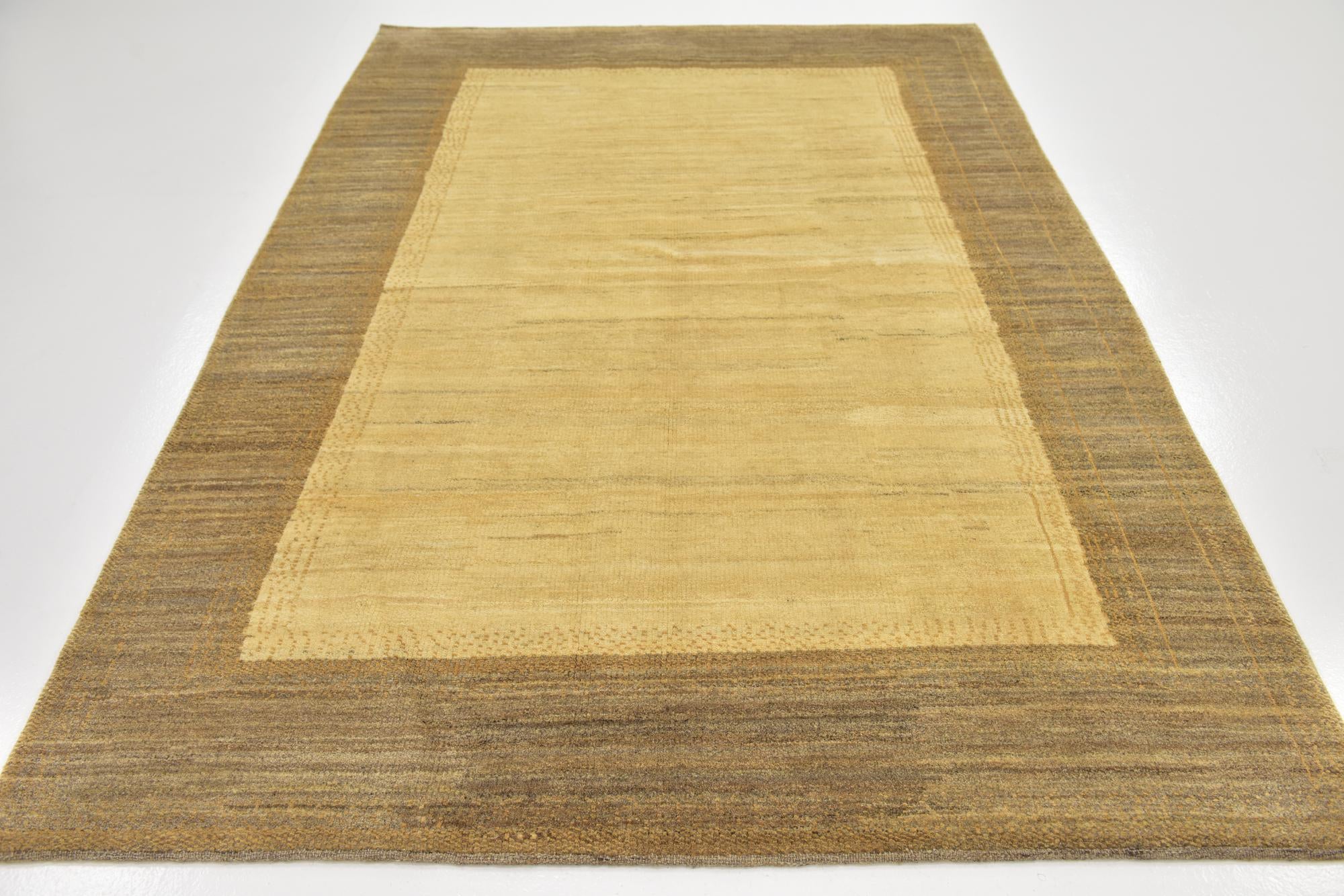 5' 6 x 8' 2 Hand Knotted Kashkuli Gabbeh Wool Rug