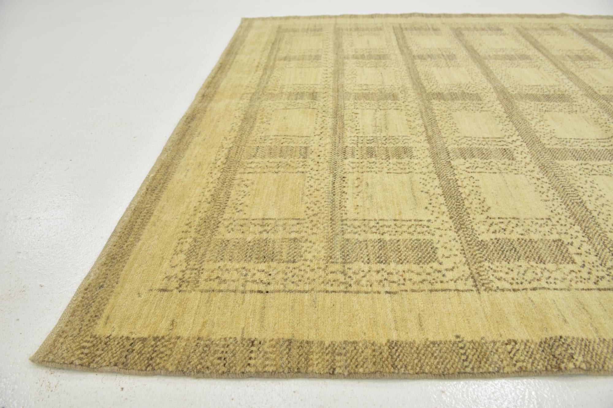 5' 2 x 6' 4 Hand Knotted Kashkuli Gabbeh Wool Rug