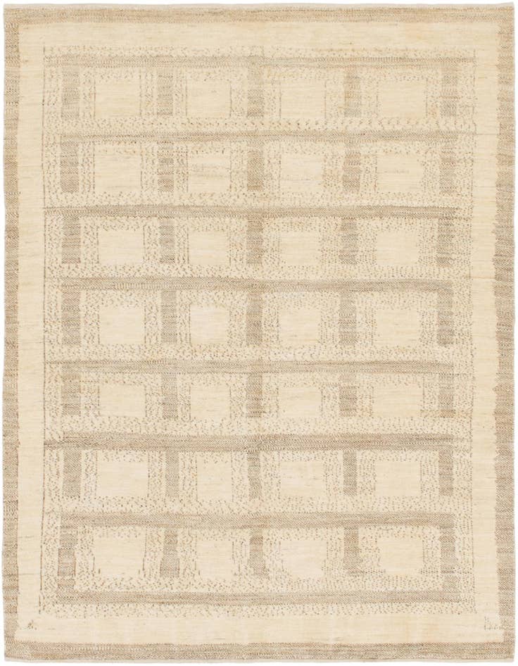 Detail image of 5' 2 x 6' 4 Hand Knotted Kashkuli Gabbeh Wool Rug