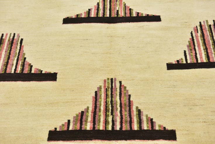 Detail image of 5' x 6' 6 Hand Knotted Kashkuli Gabbeh Wool Rug