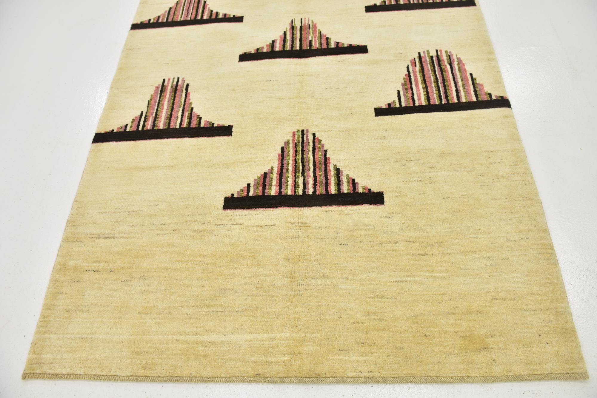 5' x 6' 6 Hand Knotted Kashkuli Gabbeh Wool Rug