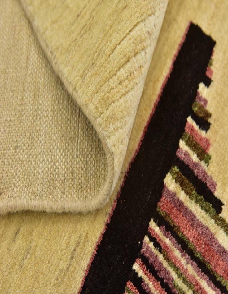 Detail image of 5' x 6' 6  Hand Knotted Kashkuli Gabbeh Wool Rug