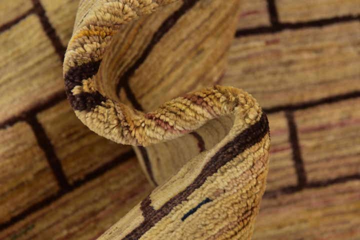 8' x 10' 3 Hand Knotted Kashkuli Gabbeh Wool Rug