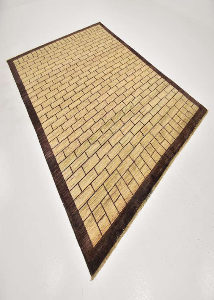 8' x 10' 3 Hand Knotted Kashkuli Gabbeh Wool Rug