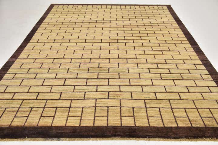 8' x 10' 3 Hand Knotted Kashkuli Gabbeh Wool Rug