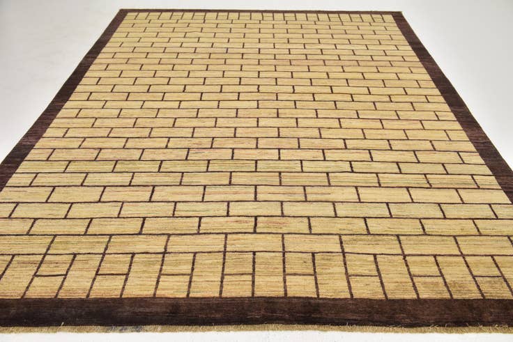 Detail image of 8' x 10' 3 Hand Knotted Kashkuli Gabbeh Wool Rug