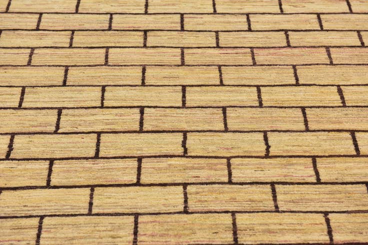 Detail image of 8' x 10' 3 Hand Knotted Kashkuli Gabbeh Wool Rug