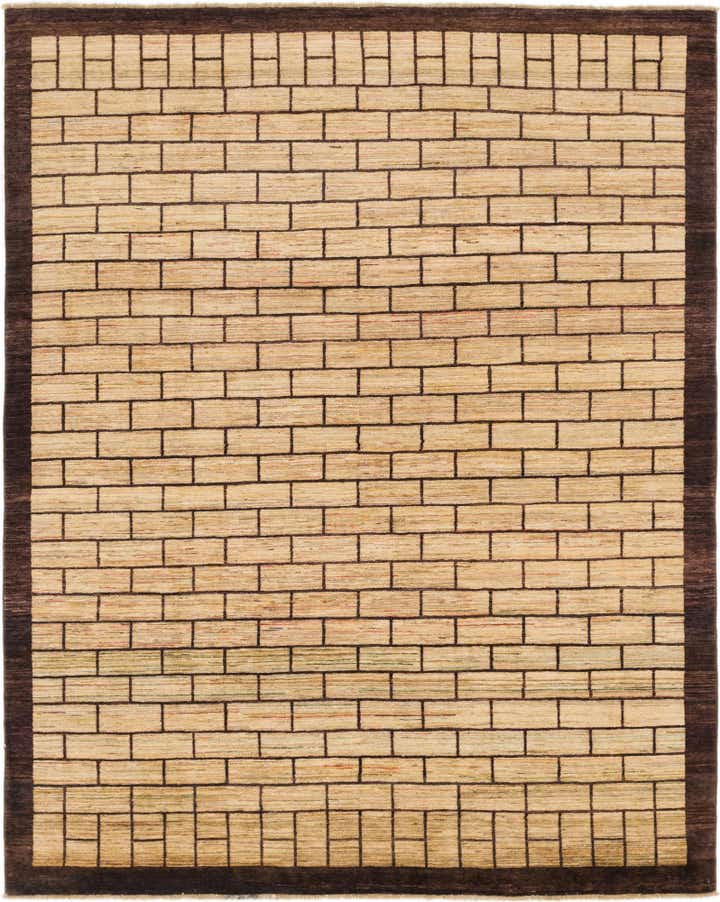 8' x 10' 3 Hand Knotted Kashkuli Gabbeh Wool Rug