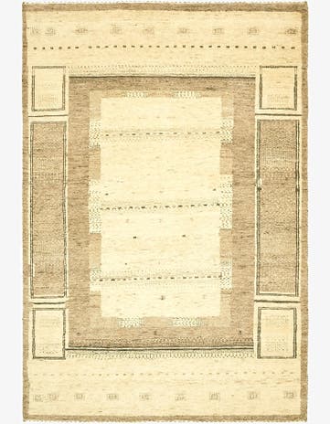 3' 10 x 5' 8 Hand Knotted Kashkuli Gabbeh Wool Rug