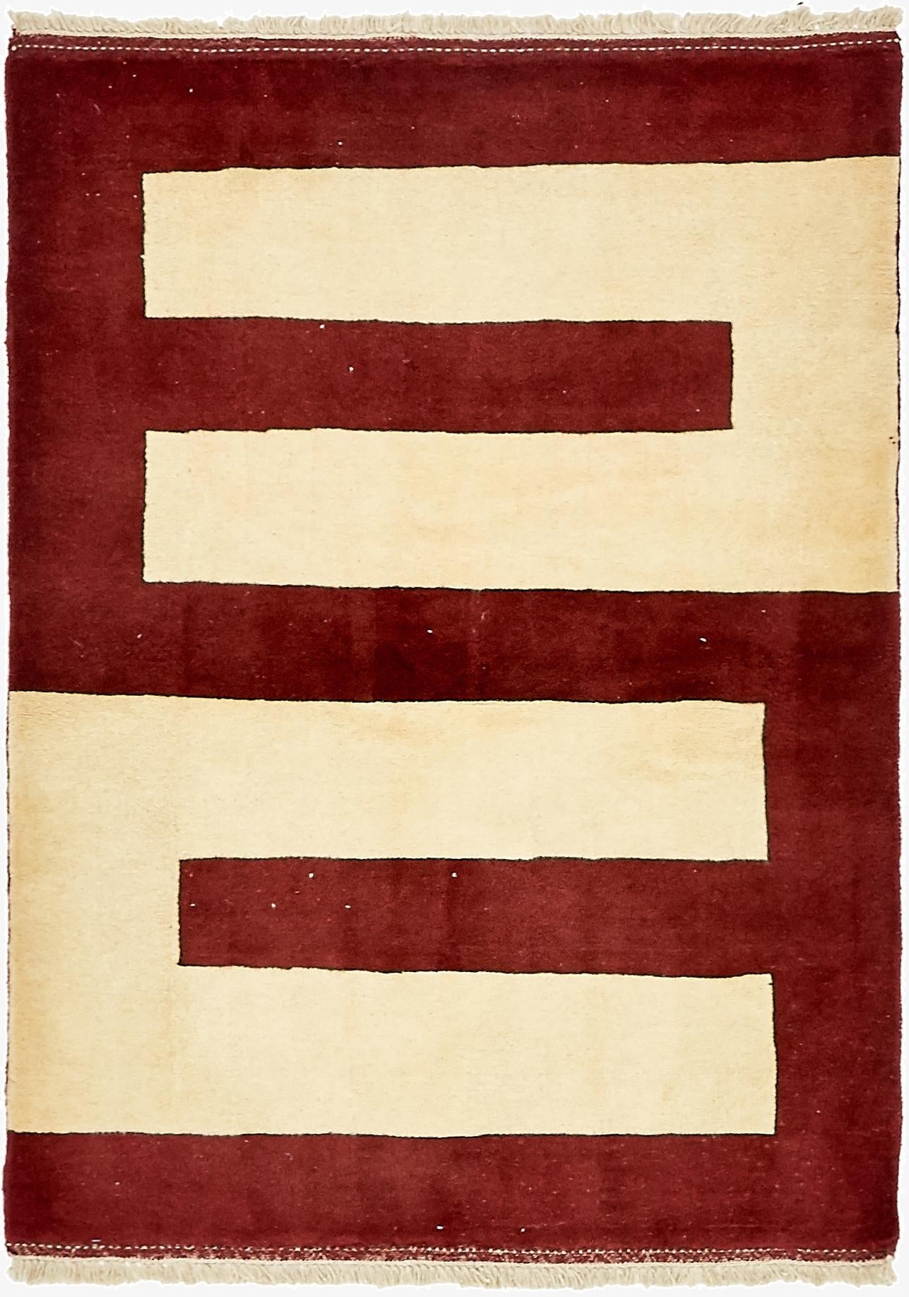 3' 7 x 4' 10  Hand Knotted Kashkuli Gabbeh Persian Wool Rug