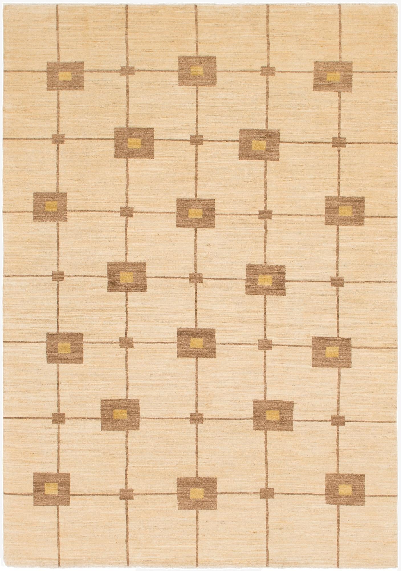 6' 7 x 9' 5  Hand Knotted Kashkuli Gabbeh Wool Rug