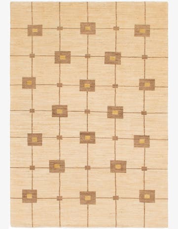6' 7 x 9' 5 Hand Knotted Kashkuli Gabbeh Wool Rug