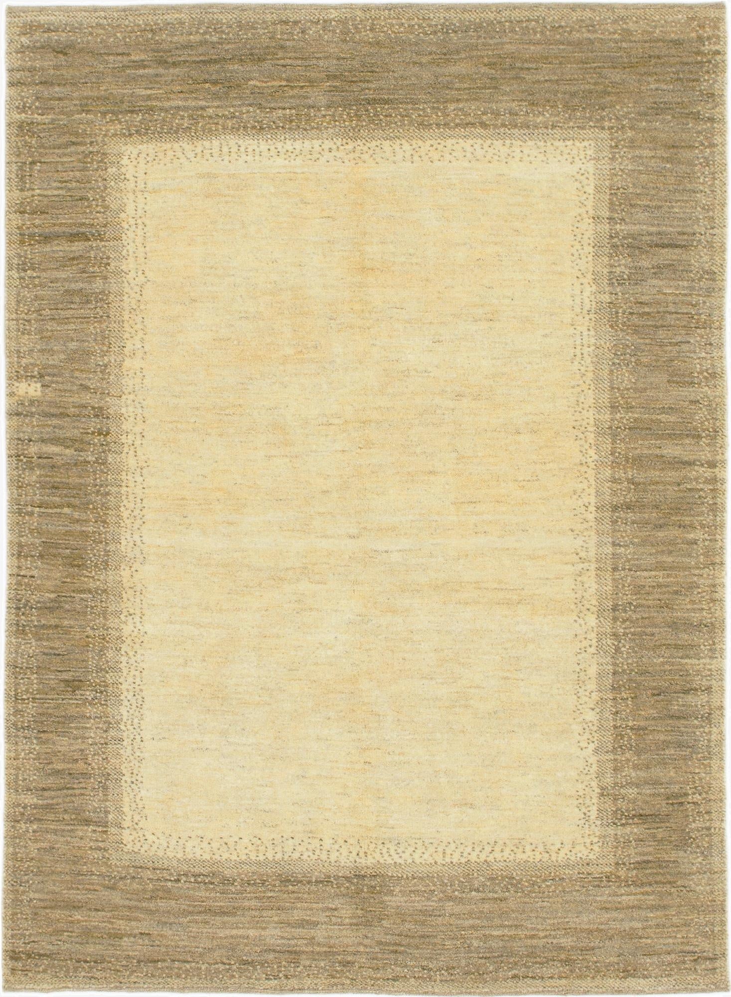 4' 9 x 6' 7  Hand Knotted Kashkuli Gabbeh Wool Rug