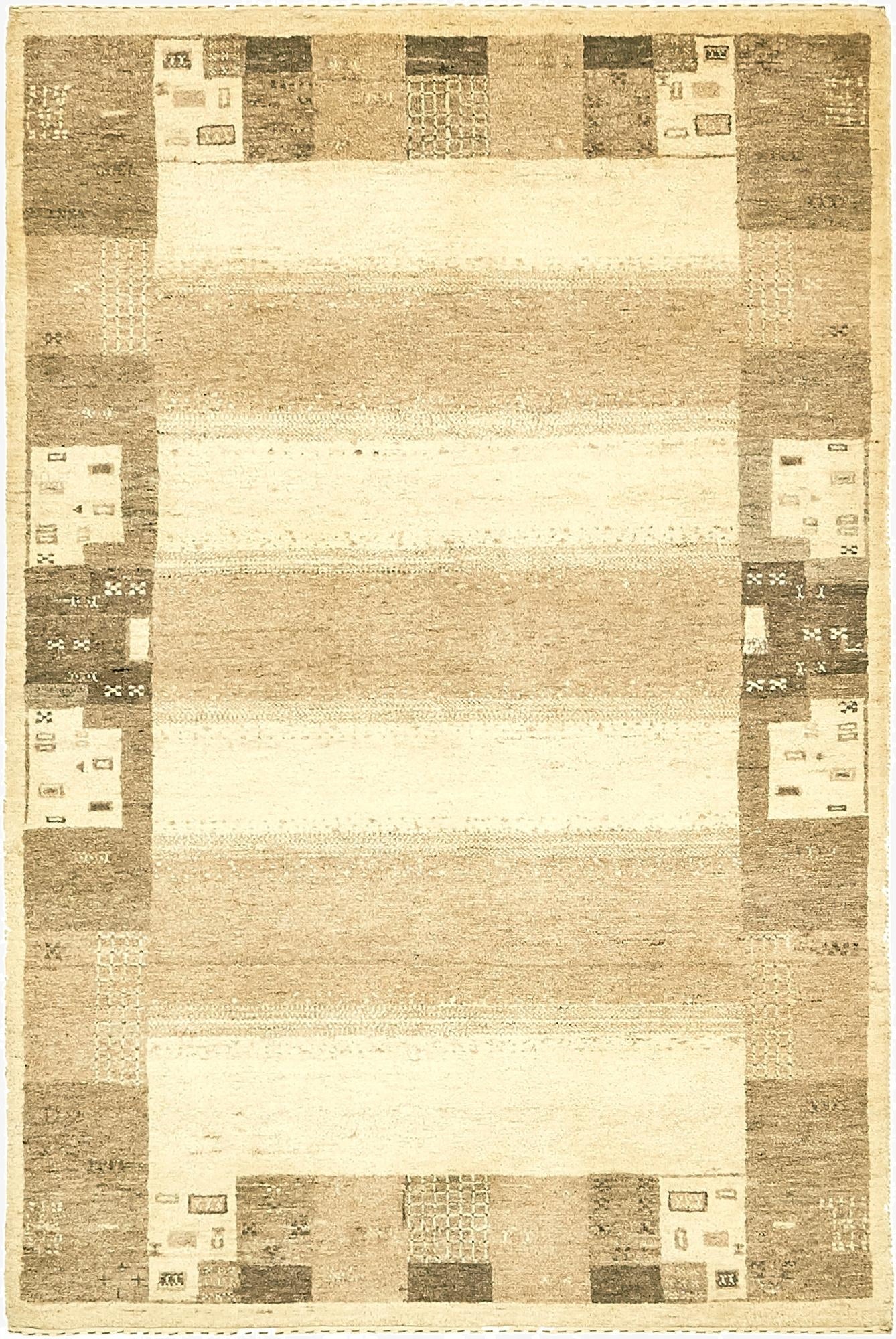 4' x 6'  Hand Knotted Kashkuli Gabbeh Wool Rug