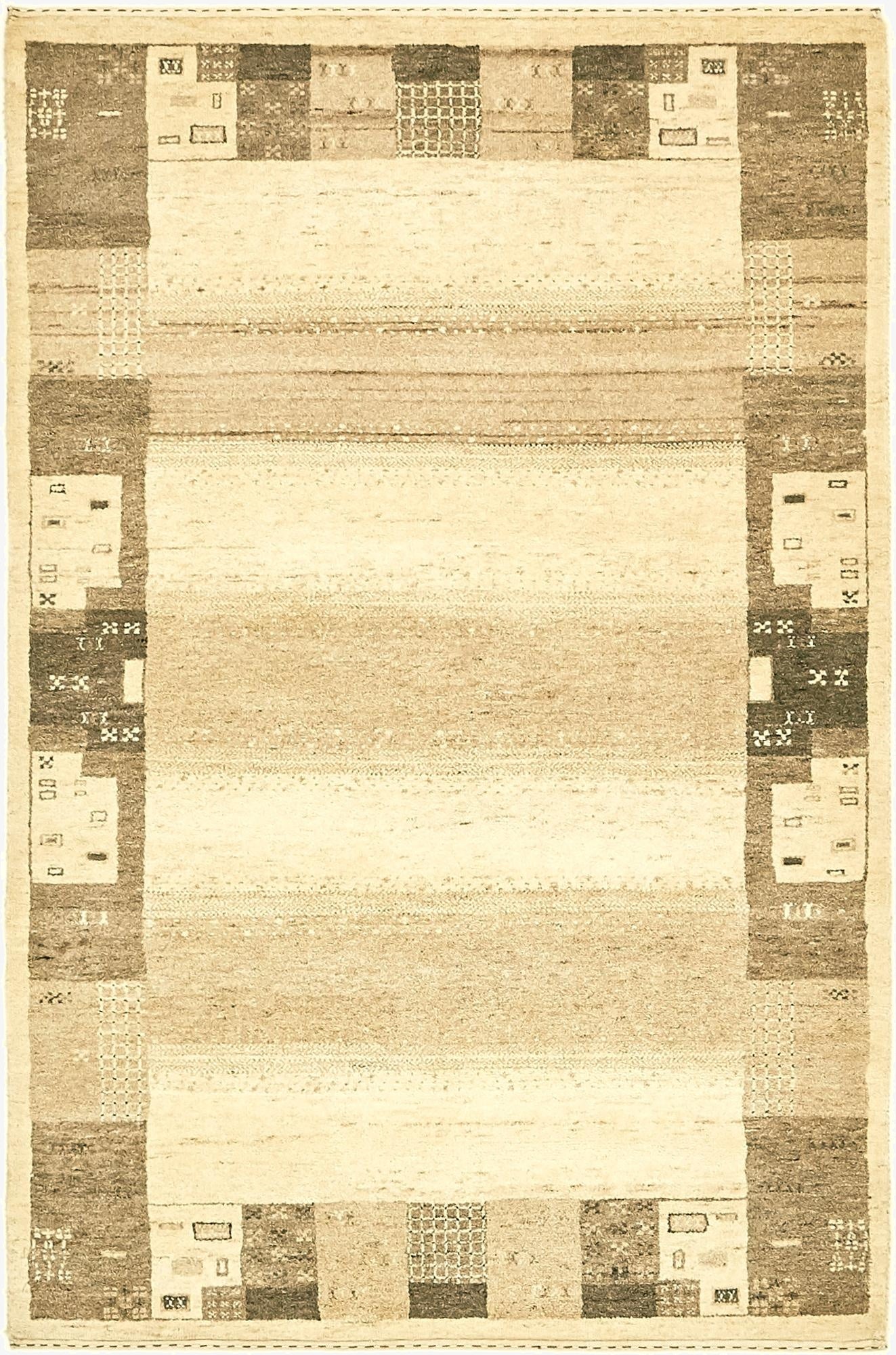 4' x 6'  Hand Knotted Kashkuli Gabbeh Wool Rug
