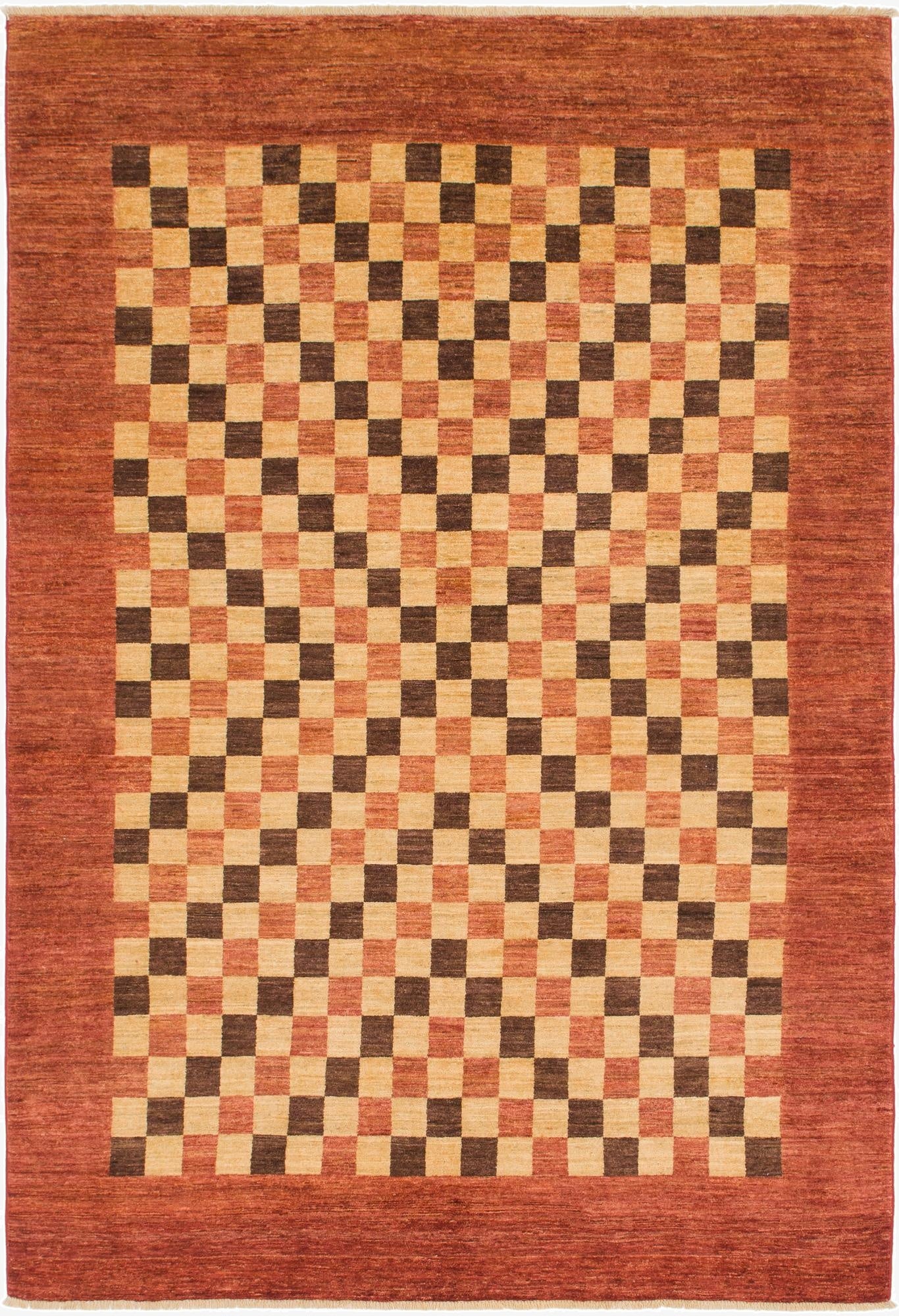 6' 8 x 9' 9  Hand Knotted Kashkuli Gabbeh Wool Rug