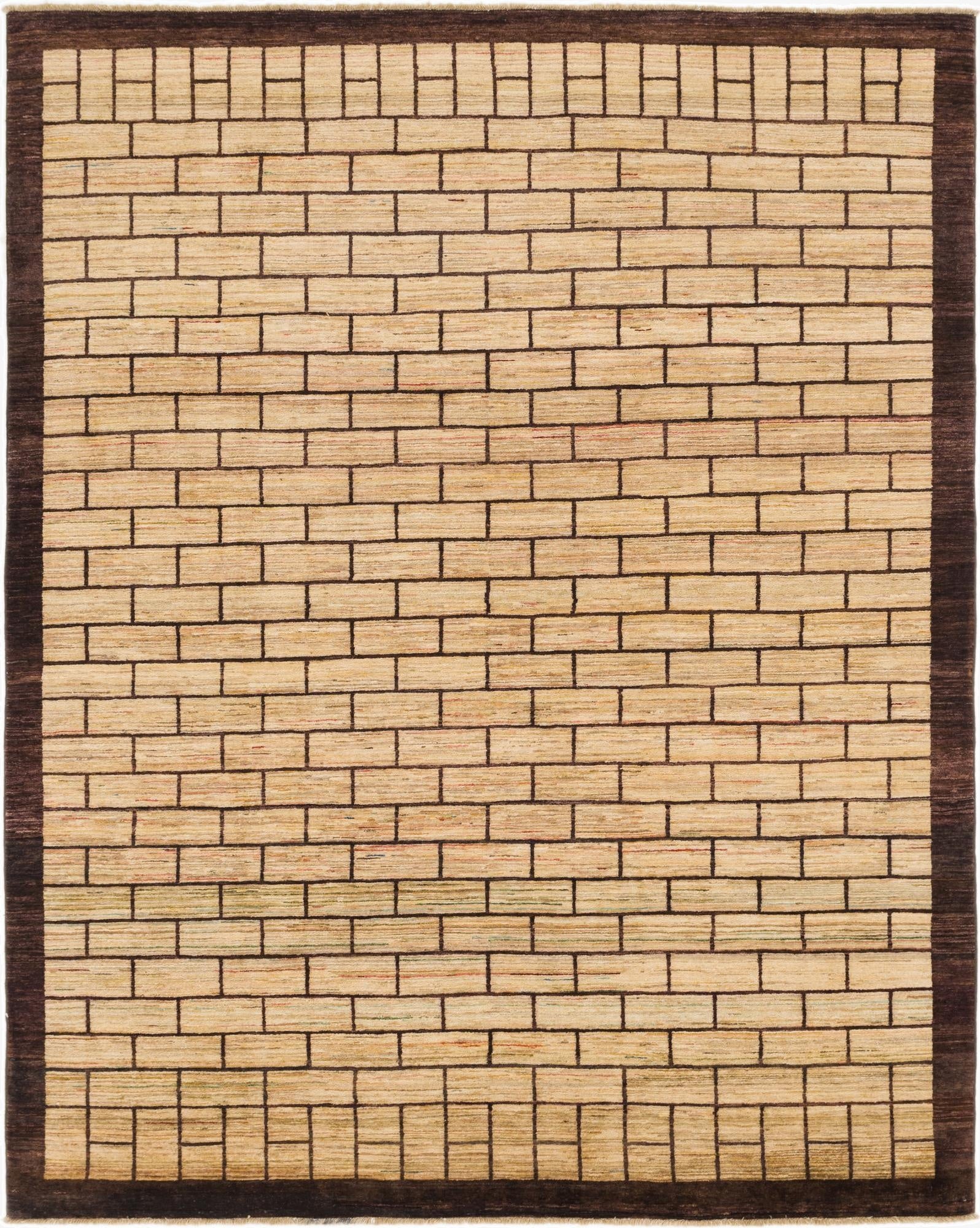 8' x 10' 3  Hand Knotted Kashkuli Gabbeh Wool Rug