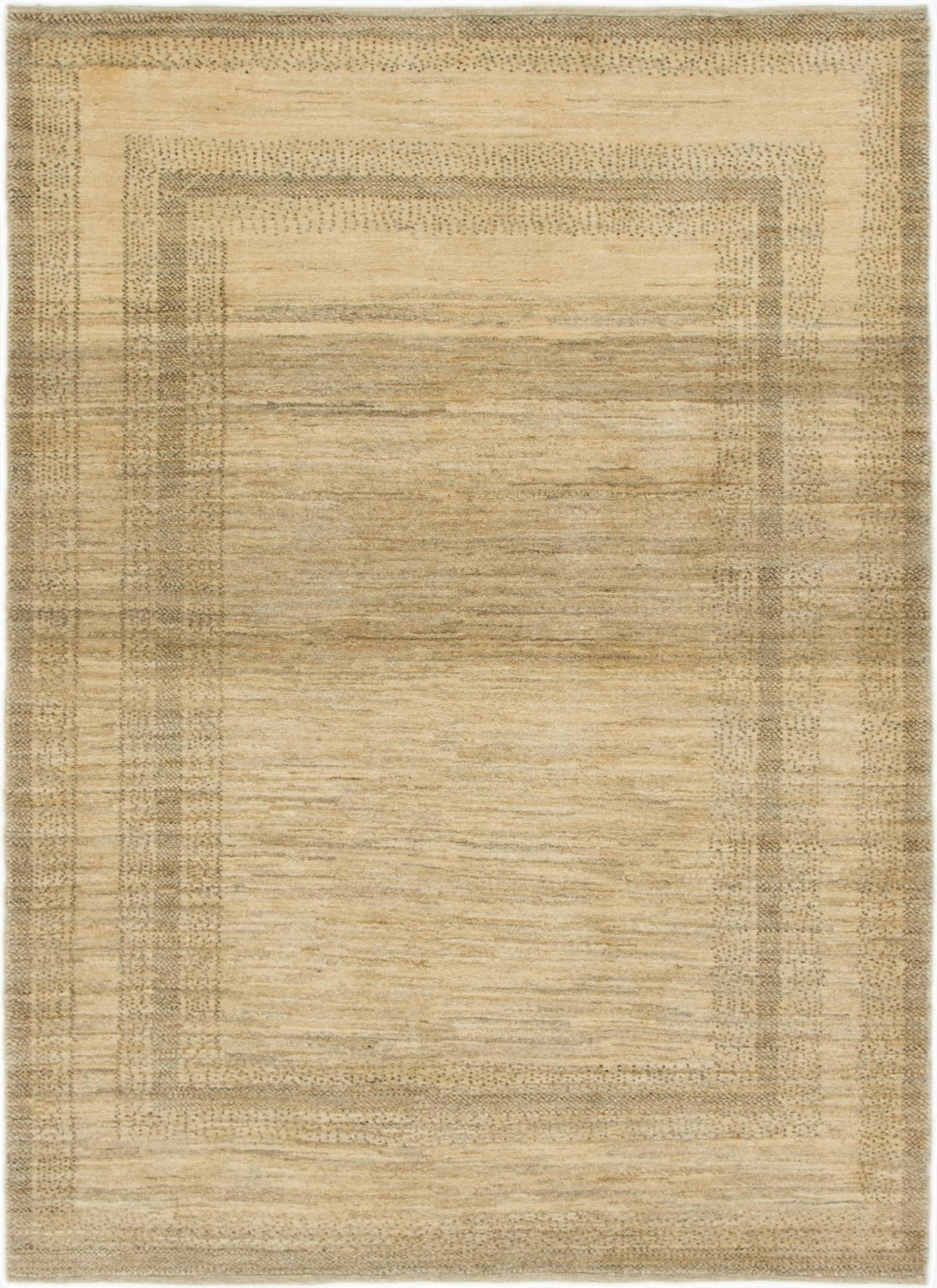 4' 3 x 5' 9  Hand Knotted Kashkuli Gabbeh Oriental Wool Rug